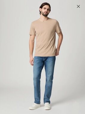 PAIGE Federalist 30 Slim Straight Jeans in Light-Medium Blue